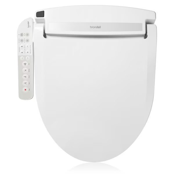 Swash Select EM417 Sidearm Bidet Seat with Warm Air Dryer, Elongated White, Brondell, Mfr#: EM417-EW