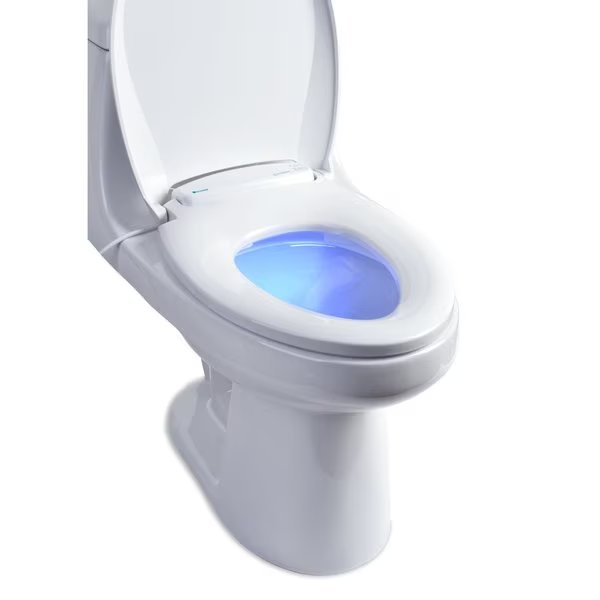 LumaWarm Heated Nightlight Toilet Seat-Round White, Brondell, Mfr#: L60-RW