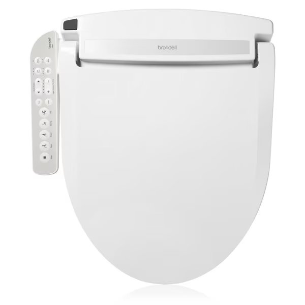 Swash Select DR801 Sidearm Bidet Seat with Warm Air Dryer and Deodorizer, Elongated White, Brondell, Mfr#: DR801-EW
