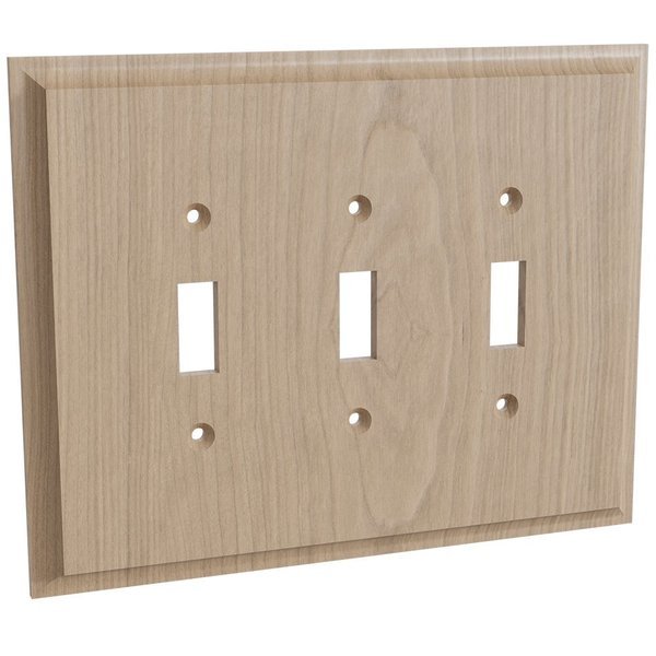 Triple Light Switch Plate - Cherry, Designs Of Distinction, Mfr#: 01453001CH1