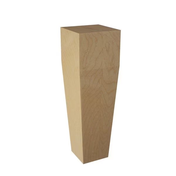 Square Tapered Bun Foot - Alder, Designs Of Distinction, Mfr#: 01705610AL1