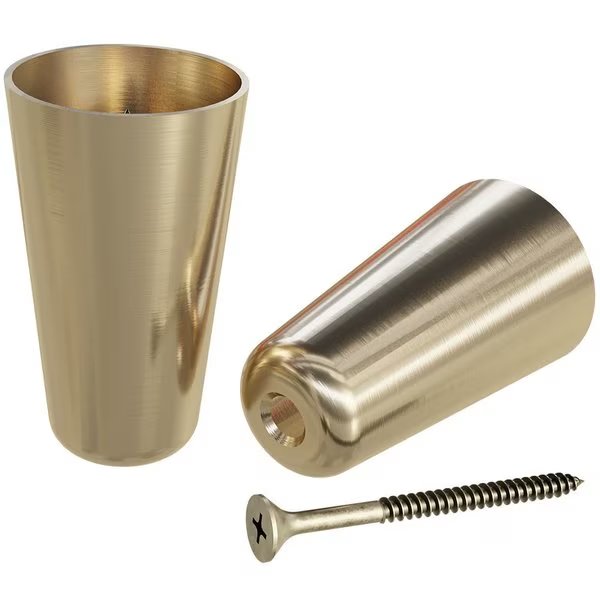 Brass Slipper Cups - 1.26" Diam x 2.165" H - Polished Brass, Designs Of Distinction, Mfr#: 01SLPR105PB1