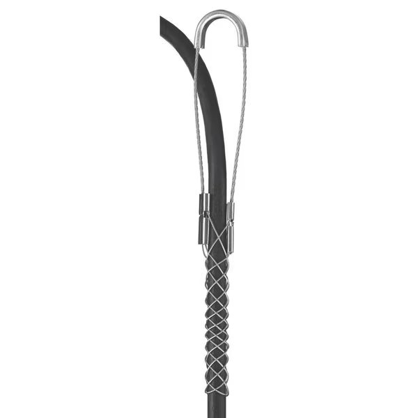 Bus Drop Support Grips, Single Eye, Split Mesh, Rod Closing, Galvanized Steel, 0.73-0.85", Bryant, Mfr#: BDS73U
