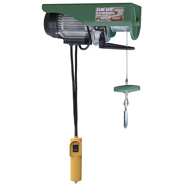 Electric Game Hoist wth 440 lbs Capacity, Buffalo Outdoors, Mfr#: EHOISTUL