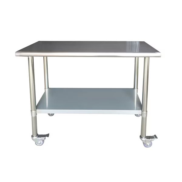 Stainless Steel Work Table with Casters 24" x 48", Sportsman, Mfr#: SSWTWC48