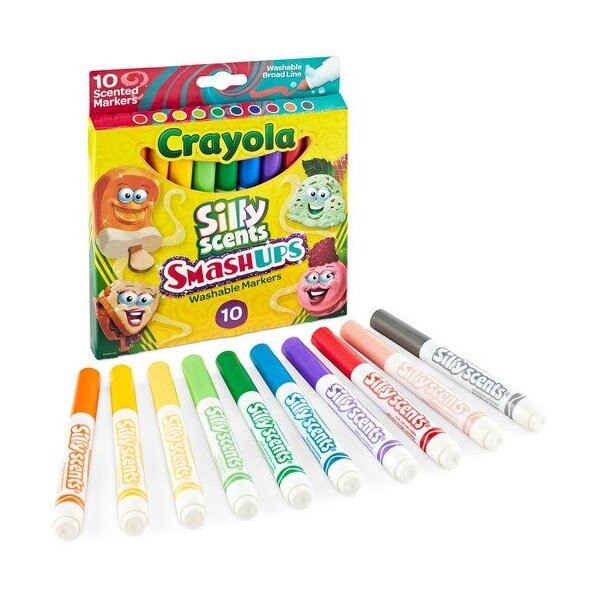 Markers, Silly Scents Smash Ups, Broad, Washable, AST