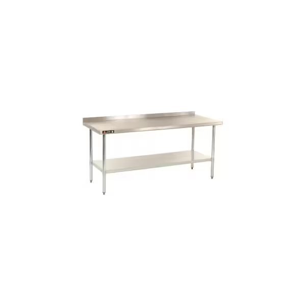 Aero Manufacturing Company 430 Series 18 Ga Stainless Steel Workbench W/ Undershelf, 72"W x 24"D, Aero, Mfr#: IAS-2472