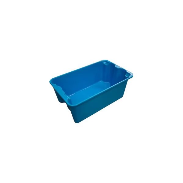 Molded Fiberglass Toteline Nest and Stack Tote 780408 - 20-1/2" x 12-7/8" x 8", Pkg Qty 10, Blue, Mfg Tray, Mfr#: 7804085268