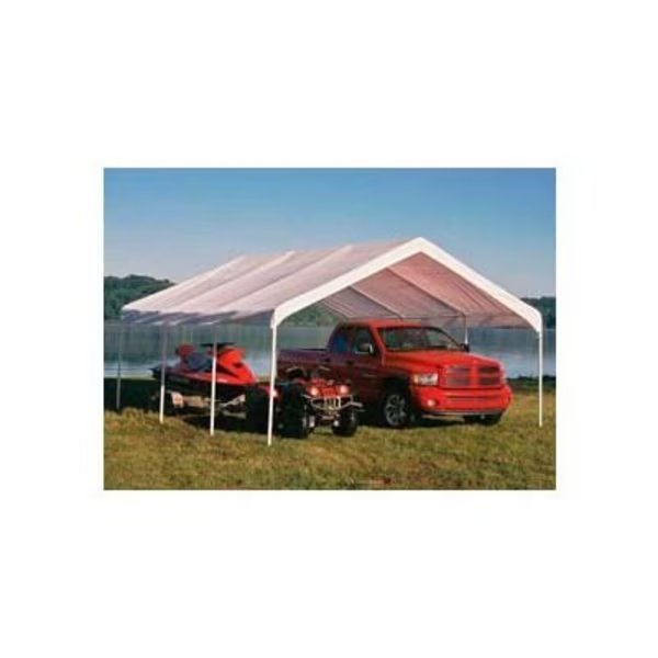 Super Max Canopy, 18'W X 20'L, 2in Frame, 8-Leg, White, Shelterlogic, Mfr#: 26773