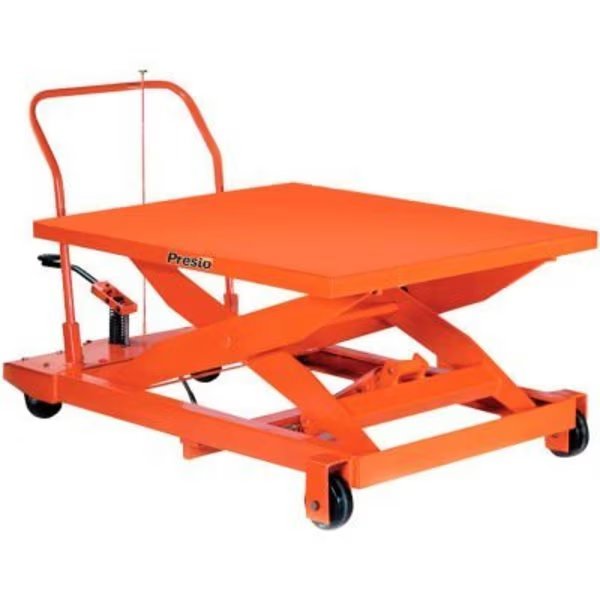Portable Manual Scissor Lift 1500 Lb. Cap. 24x48, Prestolifts, Mfr#: XP36-15