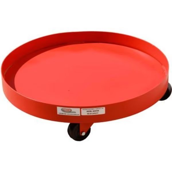 85 Gallon Solid Deck Drum Dolly Polyolefin Casters -, Modern Equipment Meco, Mfr#: SDD85P