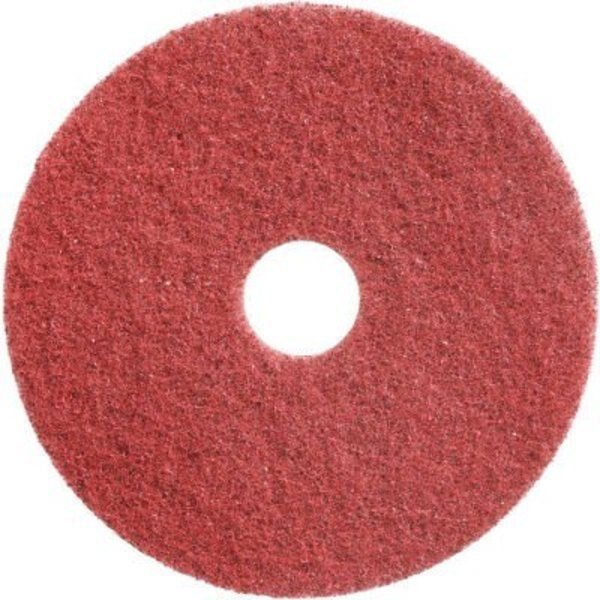 Diamond Polishing 17in Scrubbing Pad, 400 Grit Red, 2 Per Case, Americo, Mfr#: 435217