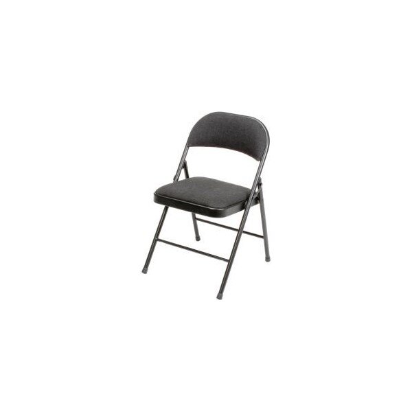 Interion Folding Chair, Fabric, Black, National Public Seating, Mfr#: INT-960