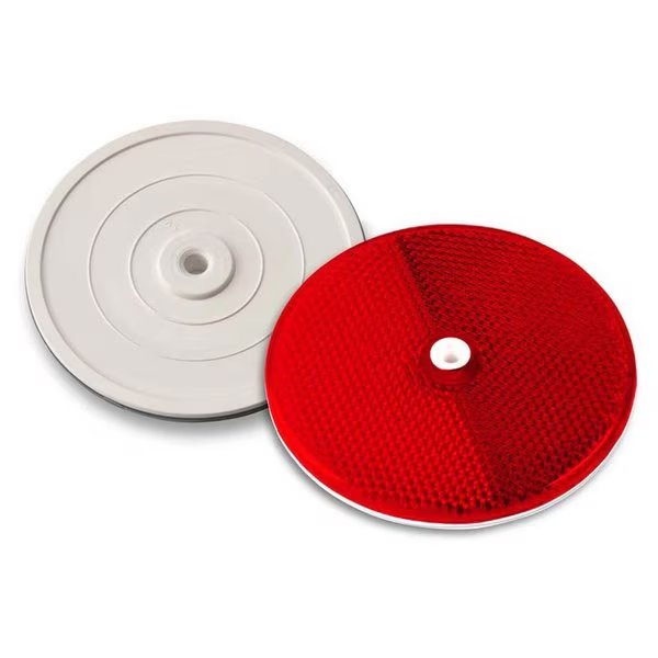 102232 3-1/4" Red Centermount Reflector, Plastic Backplate, RT-90R, Tapco, Mfr#: 102232