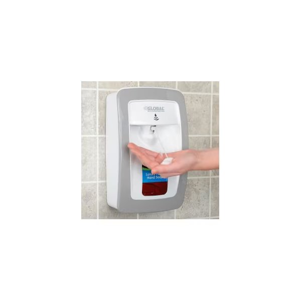GEC Automatic Dispenser for Foam Hand Soap/Sanitizer - White/Gray, Kutol Products, Mfr#: MSL09WH32GLO