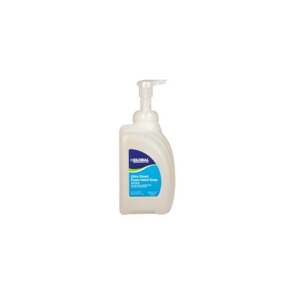 Global Industrial„¢ Ultra Green Foam Hand Soap Pump Bottle, Fragrance Free, 32 oz. Bottle-8/Case, Kutol Products, Mfr#: 641457