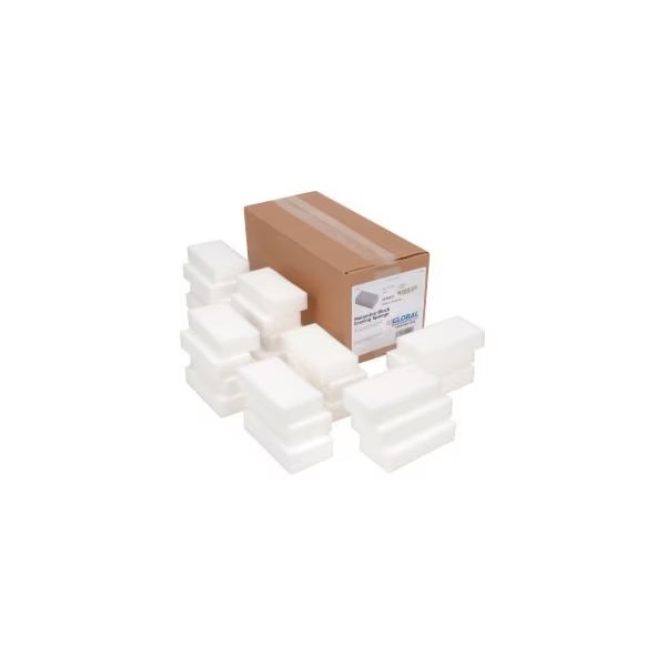 Global Industrial Awesome Erasing Sponge White 2.5in x 4.75in - Case of 24 Sponges, Americo, Mfr#: 670331