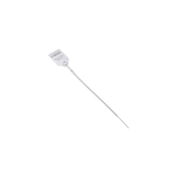 Global Industrial„¢ Adjustable Plastic Truck Seal, 9"L, White, 100/Pack, Cambridge Security Seals, Mfr#: HPT13253