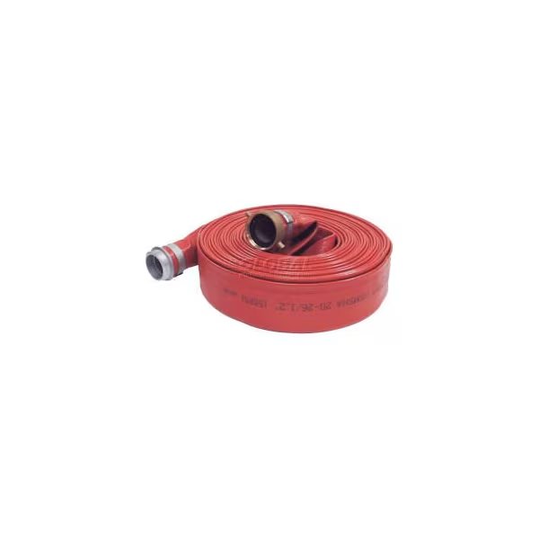 1-1/2"  x  25' Medium Duty PVC Discharge Hose Coupled w/ M x F Aluminum Short Shanks, Apache, Mfr#: 98138120
