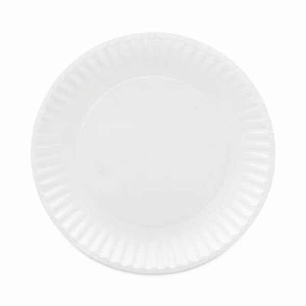 AJMPkg, Coated Paper Plates, 9 Inches, White, Round, 100PK, Ajm Packaging, Mfr#: CP9GOAWH