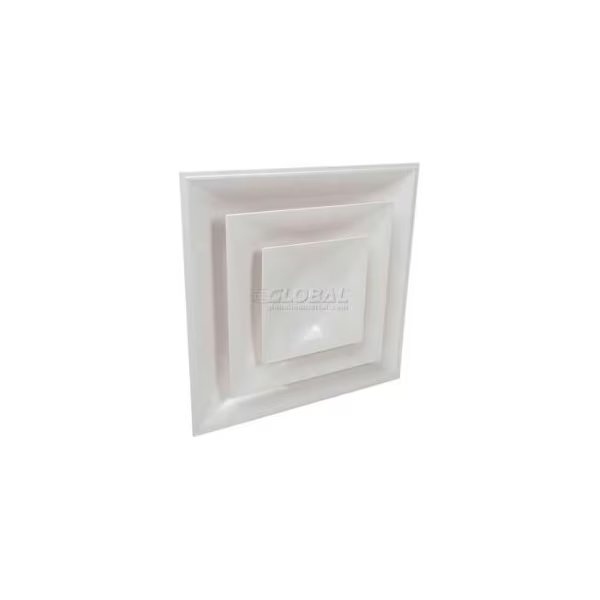 American Louver Stratus Cone Diffuser With 6" Neck, White, STR-C-6W, American Louver/Plasticade, Mfr#: STR-C-6W