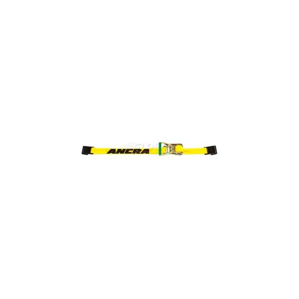 Ancra® 2" x 27' Ratchet Strap 47970-10 with Short-Wide Ratchet Buckle & Flat Hooks, Ancra International, Mfr#: 47970-10