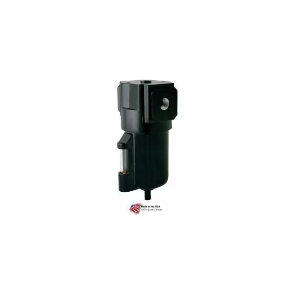 Arrow Intermediate Particulate Filter, Metal Bowl & Float Drain, 1/4" NPT, 175 PSI, Arrow Pneumatics, Mfr#: F332FW