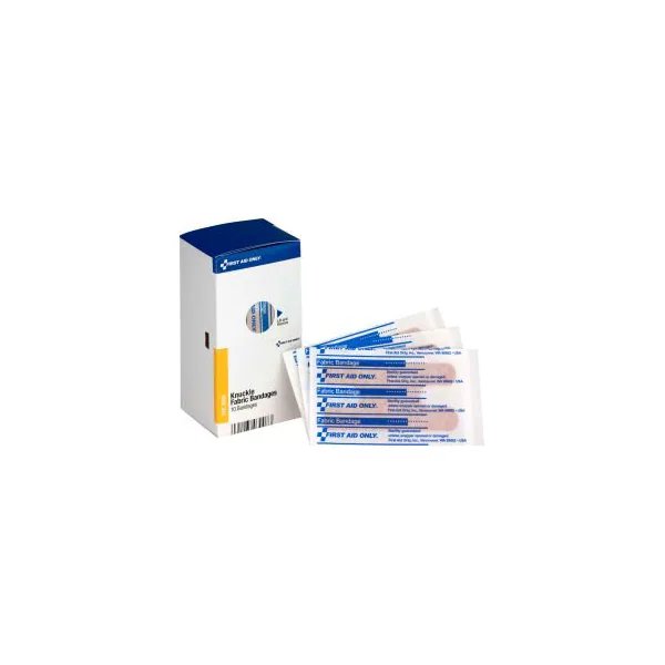 First Aid Only FAE-3008 SmartCompliance Refill Knuckle Bandages, Fabric, 10/Box, Acme United, Mfr#: FAE-3008