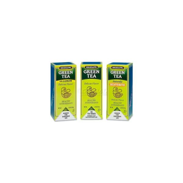 Bigelow® Green Tea Bags, Assorted, Single Cup Bags, 168/Carton, Bigelow Tea Co, Mfr#: BTC10578