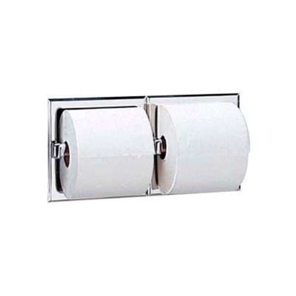 Bobrick 600 Series Recessed Double Tissue Dispenser - Satin -, Bobrick, Mfr#: B6977