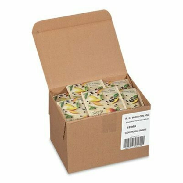 Steep Cafe Organic Green Tea, Tropical, 50PK, Bigelow Tea Co, Mfr#: RCB19969