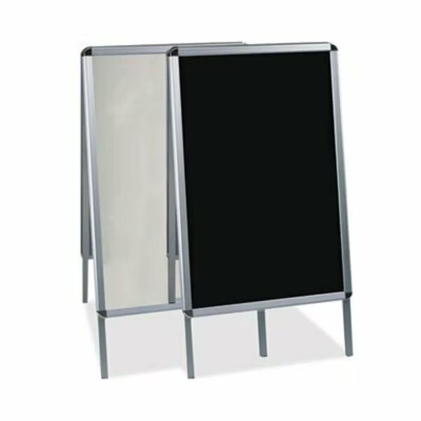 MasterVisi, Wet Erase Board, 27x34, Black, Aluminum Frame, Bi-Silque, Mfr#: DKT30505072