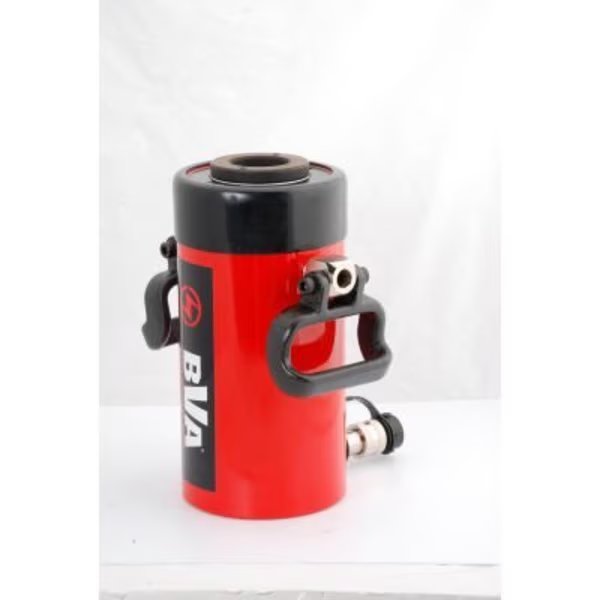 BVA Hydraulic Single Acting Hollow Hole Hydraulic Cylinder, 60 Ton, 6in Stroke, Shinn Fu America-Bva Hydraulics, Mfr#: HC6006T