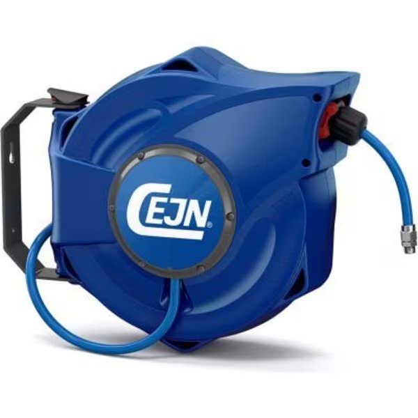 Cejn Retractable Safety Air Hose Reel Spring Rewind 3/8in PUR Hose 46' OAL 3/8in Male NPT, Cejn Industrail., Mfr#: 19-911-2131