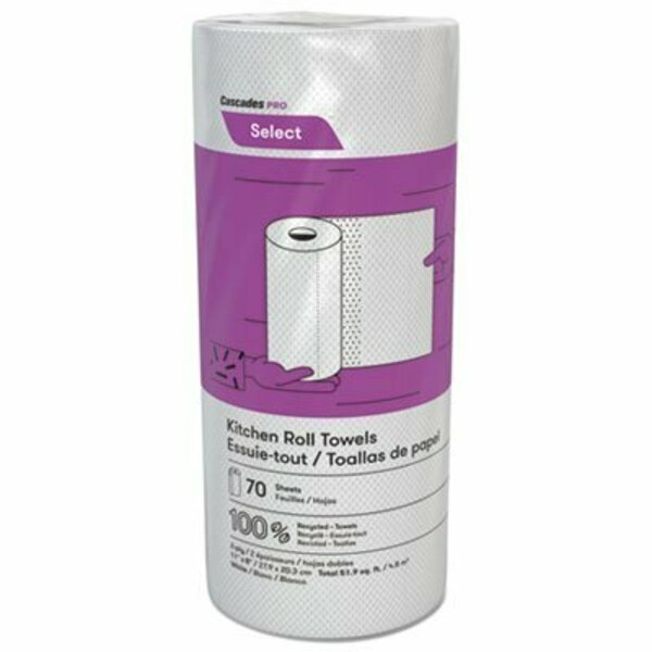 Cascades, Select Perforated Roll Towels, 2-Ply, 8 X 11, White, 30PK, Cascades Tissue Group, Mfr#: K070