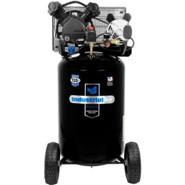 Industrial Air 1.6 HP 20-Gallon Belt Driven Portable Air Compressor with V-Twin Cylinder, Mat Industries, Mfr#: IL1682066.MN
