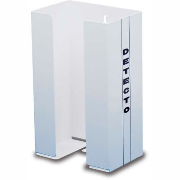 DetectoÂ Single Glove Box Holder, White Powder Coated Steel, 10-1/2"H x 6-1/2"W x 4-1/4"D, Detecto, Mfr#: GH1
