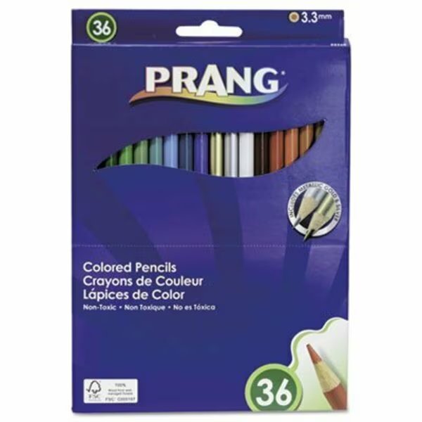 COLORED WOODCASE PENCILS, 3.3 MM, 36 ASSORTED COLORS/SET, Dixon Ticonderoga, Mfr#: 22360