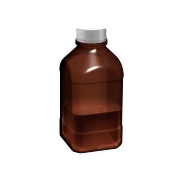 SCILOGEX Autoclavable Bottle, 2.5 Liter, 45mm Thread, Amber, Glass, Scilogex, Mfr#: 17400038