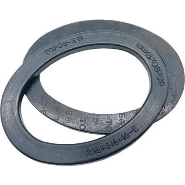 TOPOG-E Series 180 Handhole Gasket, 3in x 4in x 5/8in, Black Rubber, Elliptical, 2 Pack, Meilner Mechanical Sales, Mfr#: T180-3X4X5/8E-PK2