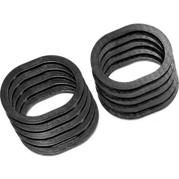 TOPOG-E Series 180 Handhole Gasket, 3-1/4in x 4-1/2in x 9/16in, Black Rubber, Obround, 2 Pack, Meilner Mechanical Sales, Mfr#: T180-3-1/4X4-1/2X9/16OB-PK10