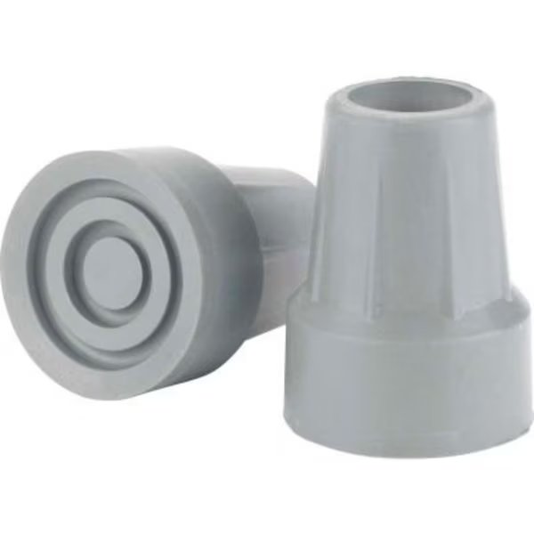 Crutch Tips, Fits 7/8in Diameter Crutch, Gray, 1 Pair, Drive Medical, Mfr#: RTL10439B