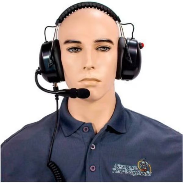 RCA High Noise Reduction Two-Way Radio Headset, Over the Head, Dual Muff, Discount Two-Way Radio, Mfr#: HS65NR-X93