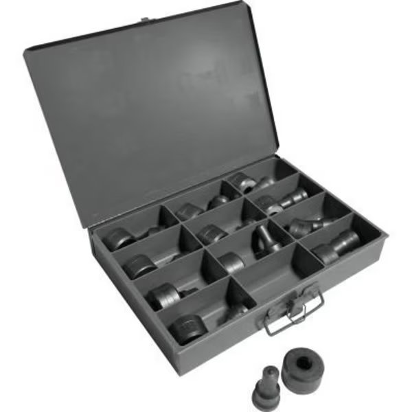 Edwards 12 Piece Standard Round Punch & Die Set with Storage Case, Edwards Mfg Co., Mfr#: PD1220