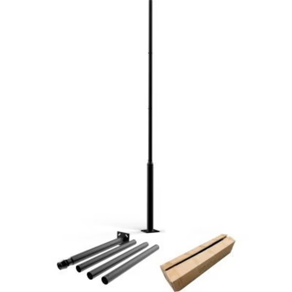 Eleding Outdoor Universal Metal Light Post Pole, 156inH, E E Systems Group, Mfr#: EE-PL4m