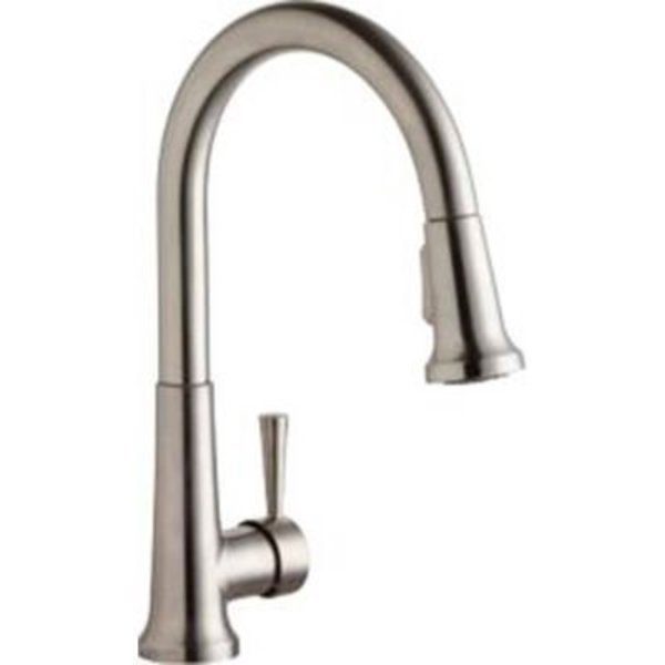 Elkay, Everyday Pull-Out Kitchen Faucet, Lustrous Steel, Single Lever Handle, Elkay, Mfr#: LK6000LS