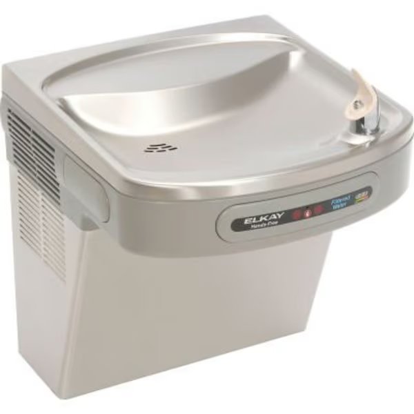 Elkay Water Cooler, Filtered, ADA Hands Free, Stainless Steel, 115V, 60Hz, 5 Amps, , Elkay, Mfr#: LZO8S