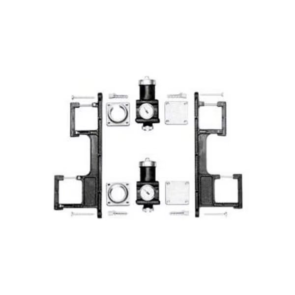 Embassy Bracket & End Block Kit Brass, Embassy Industries, Mfr#: 11200001