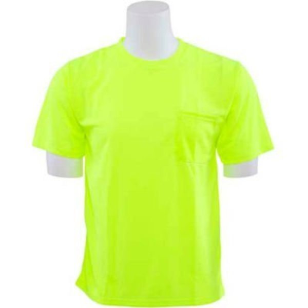 ERB, 9006 Aware Wear Hi-Vis Short Sleeve T-Shirt, Non ANSI, Hi-Vis Lime, 3XL, Erb Safety, Mfr#: 64022