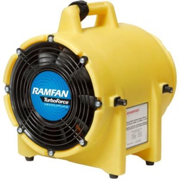 Ramfan 8in Confined Space Blower Model UB20 1/3 HP 980 CFM, Euramco Safety, Mfr#: ED7002